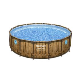 Piscine tubulaire ronde Bestway Power Steel™ Swim Vista™ ø4,88 x h.1,22 m