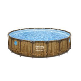 Piscine tubulaire ronde Bestway Power Steel™ Swim Vista™ ø5,49 x h.1,22 m