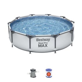 Piscine tubulaire ronde Bestway Steel Pro Max ø3,05 x h.0,76 m