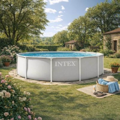 Piscine tubulaire ronde Intex Prism Ø3.66 x H 0.99 m avec pompe