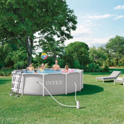 Piscine tubulaire ronde Intex Prism Ø3.66 x H 0.99 m avec pompe