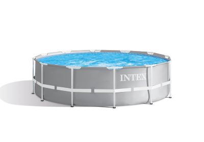 Piscine tubulaire ronde Intex Prism frame premium ø3,66 x h.0,99 m + bâche de protection incluse