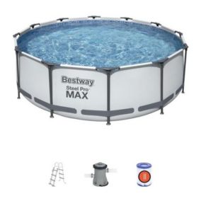 Piscine tubulaire Steel Pro Max ronde 3,66 x 1,00 m - Bestway