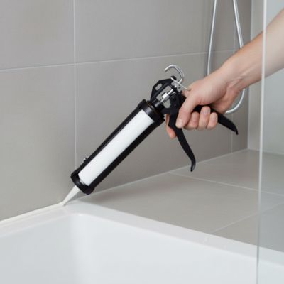 Pistolet à cartouche Diall en aluminium et plastique coloris noir