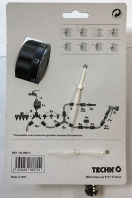 Pistolet d'arrosage 8 jets Techn'o bimatière