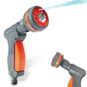 Pistolet d'arrosage FISHTEC 2 en 1 - 5 formes de Jets - Tête Rotative
