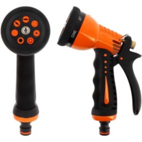 Pistolet d'arrosage multi-jet (7 positions) en métal HUGGY TUYAUX