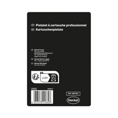 Pistolet démultipliant pour mastics Rubson noir