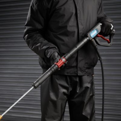 Pistolet ergonomique pour nettoyeur haute pression Erbauer noir et rouge