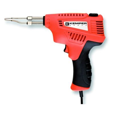 Pistolet à souder 200W- 230V Kit complet avec mallette, 2 pannes, pâte à souder, bobine d'étain Réglage 3 puissances KEMPER