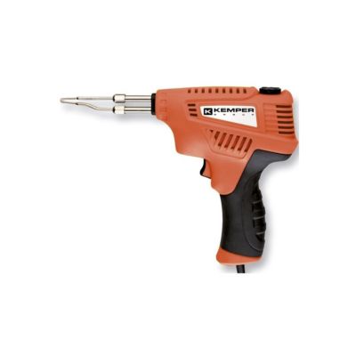 Pistolet à souder 200W- 230V Kit complet avec mallette, 2 pannes, pâte à souder, bobine d'étain Réglage 3 puissances KEMPER