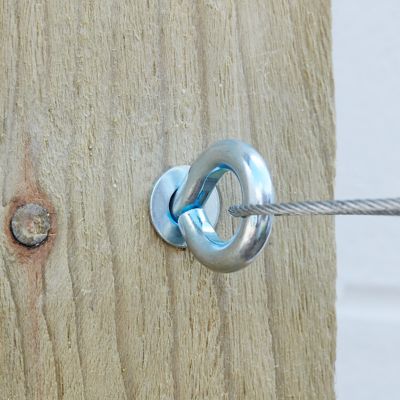 Piton à visser tension acier zing Verve 14 cm (lot de 4)