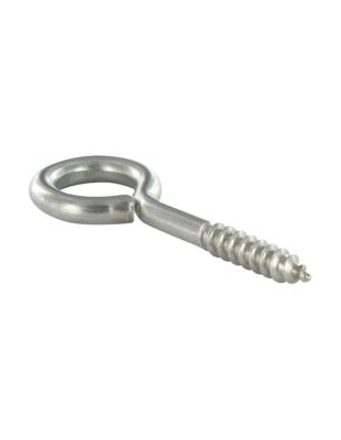 Piton Bois 6X60 Filetée sur 36 Longueur total 90 Oeil 18 Inox A2 - 1 pièce
