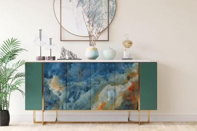 Placage PVC autocollant Onyx coloré 100x50 cm