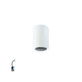 Plaflonnier Blanc Rond 60mm 1xGU10 Max 35W