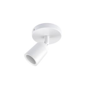 Plaflonnier Blanc Rond Orientable 120mm 1xGU10 Max 10W