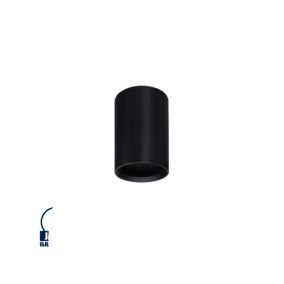 Plaflonnier Noir Rond 60mm 1xGU10 Max 35W