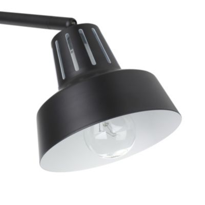 Plafonnier 3 lumières E14 10W GoodHome Yarra noir mat L.60 x L.52 x H.51 cm