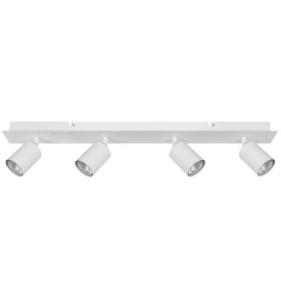 Plafonnier à 4 lampes blanc mat TIGRIS