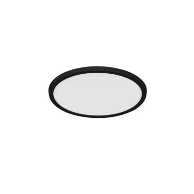 Plafonnier à LED blanc neutre 1700lm 14.5W IP44 ⌀30cm noir GoodHome Thornaby