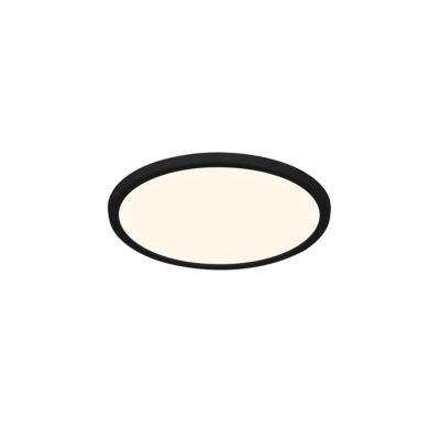 Plafonnier à LED blanc neutre 1700lm 14.5W IP44 ⌀30cm noir GoodHome Thornaby