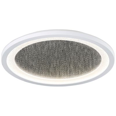 Plafonnier à LED effet pailleté blanc Ø29.5cm IP20 22W 2200lm, Brilliant Tanida