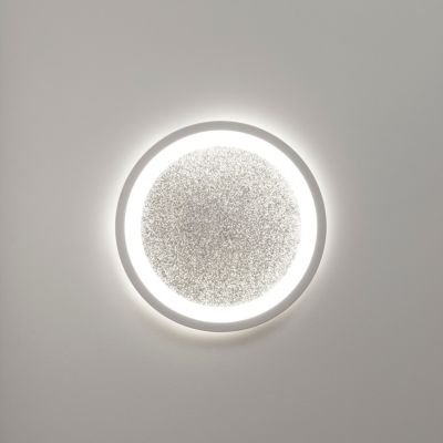 Plafonnier à LED effet pailleté blanc Ø29.5cm IP20 22W 2200lm, Brilliant Tanida
