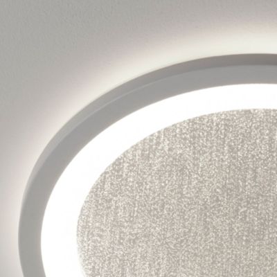 Plafonnier à LED effet pailleté blanc Ø29.5cm IP20 22W 2200lm, Brilliant Tanida