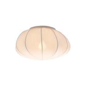 Plafonnier AERON 40, Textile couleur Blanc, E27, H.22.5, IP20 / NORDLUX Intérieur