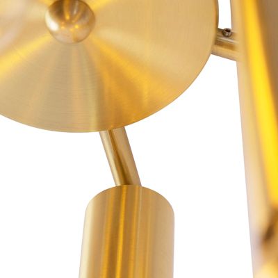 Plafonnier Art Déco doré 6 lumières - Tubi