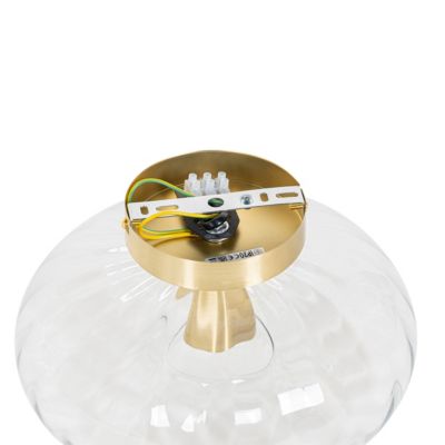 Plafonnier Art Déco doré avec verre - Ayesha