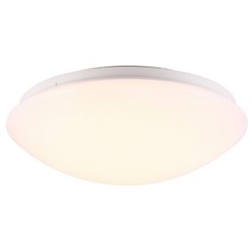 Plafonnier ASK 28, Métal, Couleur Blanc, Salle de bain, LED Module, H.9.5, IP44 / NORDLUX Intérieur