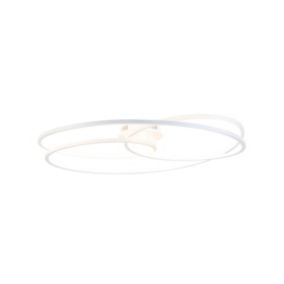Plafonnier blanc 78 cm avec LED 3 étapes dimmable - Rowin