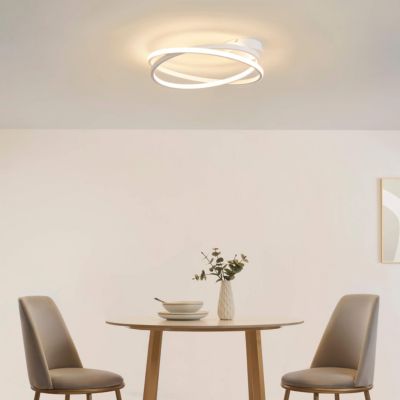 Plafonnier blanc design LED dimmable 50 cm - Unity