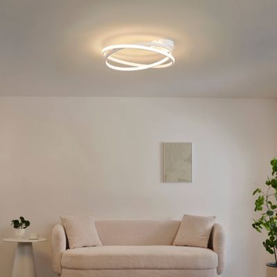 Plafonnier blanc design LED dimmable 50 cm - Unity