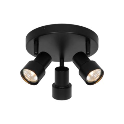 Plafonnier Boston 3-rondel Métal Noir, H.13,5  IP20  GU10 /Nordlux  Intérieur