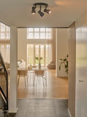 Plafonnier Boston 3-rondel Métal Noir, H.13,5  IP20  GU10 /Nordlux  Intérieur