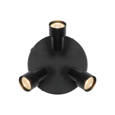 Plafonnier Boston 3-rondel Métal Noir, H.13,5  IP20  GU10 /Nordlux  Intérieur