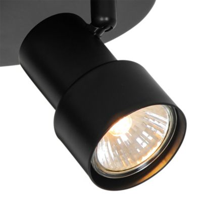Plafonnier Boston 3-rondel Métal Noir, H.13,5  IP20  GU10 /Nordlux  Intérieur