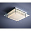 Plafonnier Brillant Larina chrome mat LED Ø25 x h. 7,5 cm