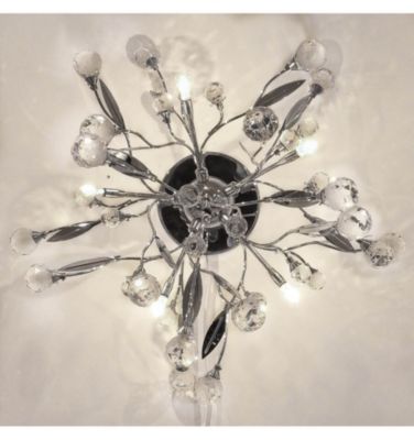 Plafonnier cristal chromé 6 lumières - Steinbach