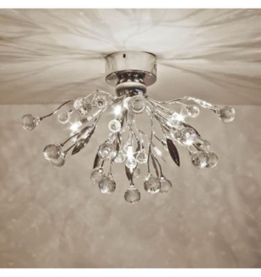 Plafonnier cristal chromé 6 lumières - Steinbach