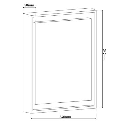 Plafonnier d'extérieur LED IP54 'Mio' s:34cm