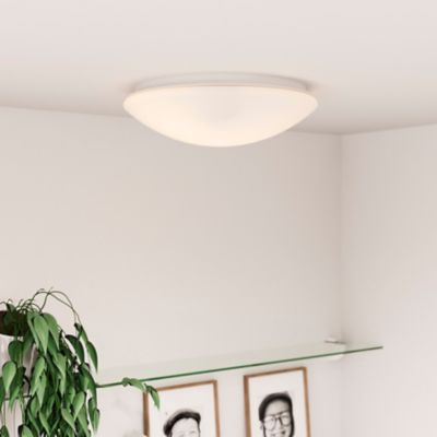 Plafonnier de salle de bain 2 lumières E277W IP44 Ø295mm GoodHome blanc