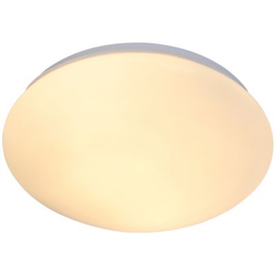 Plafonnier de salle de bain 2 lumières E277W IP44 Ø295mm GoodHome blanc