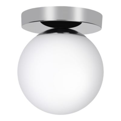 Plafonnier de salle de bain Dorres E14 40W IP44 Ø16cm GoodHome argent