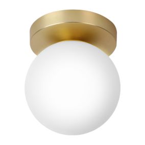 Plafonnier salle de bain blanc GU10 4 x 240 lumens IP44 EGLO, 1333762, Ampoule, luminaire et eclairage