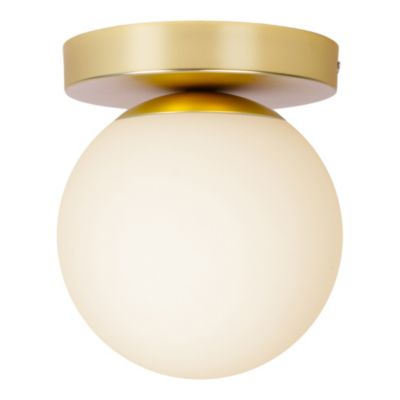 Plafonnier de salle de bain Dorres E14 40W IP44 Ø16cm GoodHome or