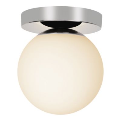 Plafonnier de salle de bain E14 40W IP44 Ø16cm GoodHome argent