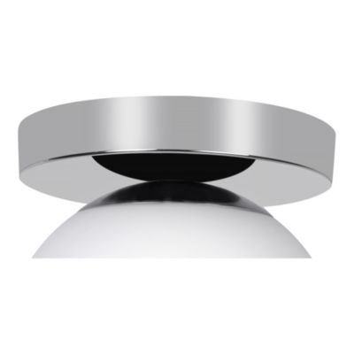 Plafonnier de salle de bain E14 40W IP44 Ø16cm GoodHome argent
